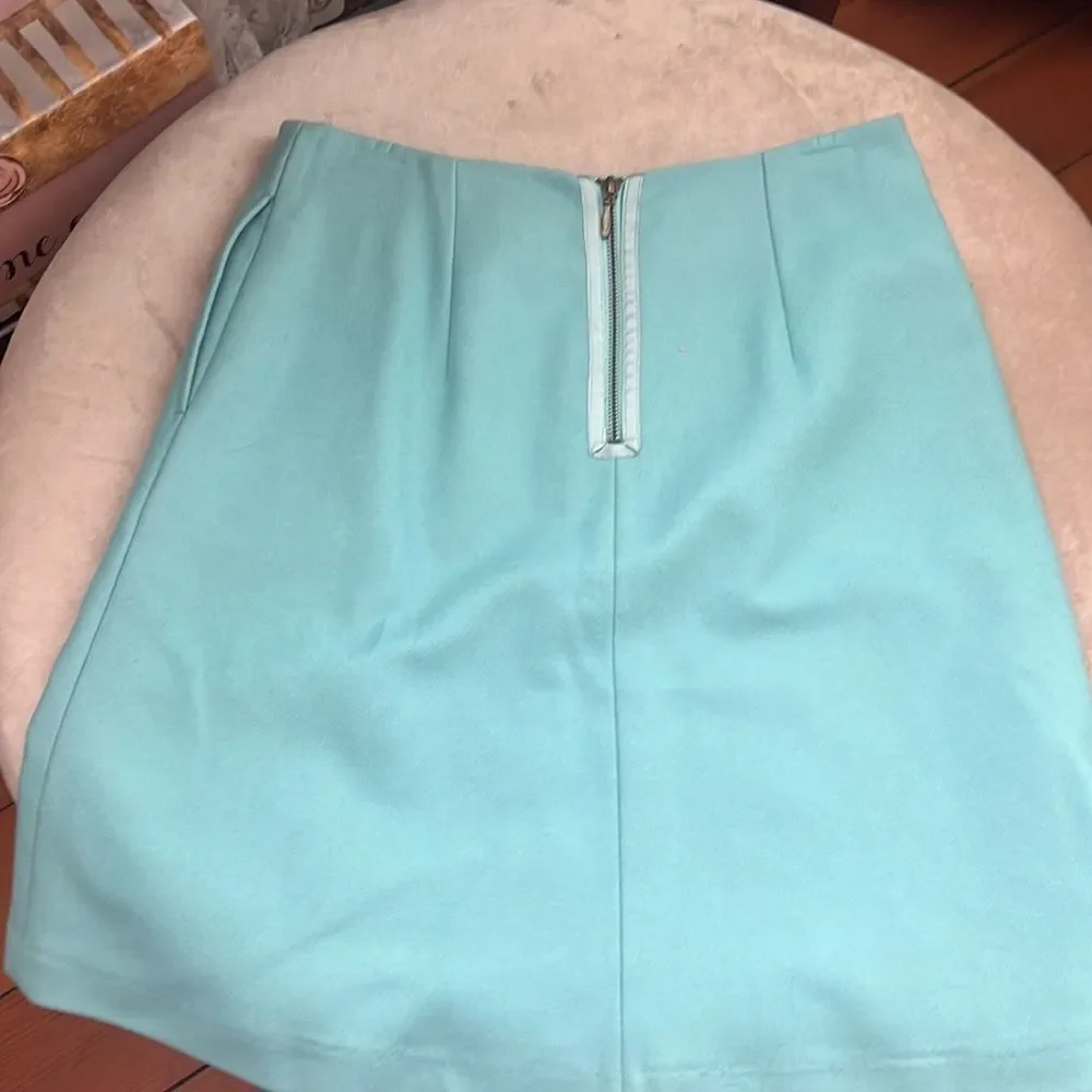 *Boden* Lined Cashmere/Wool *Tiffany Blue* Skirt Medium Size 6 R